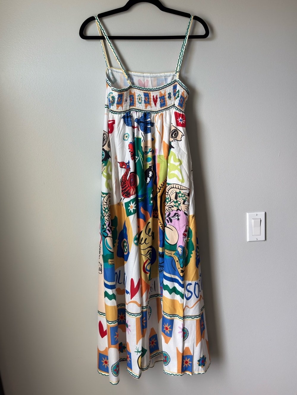 Patterned Maxi Dress with Pockets - Picture 2 of 6